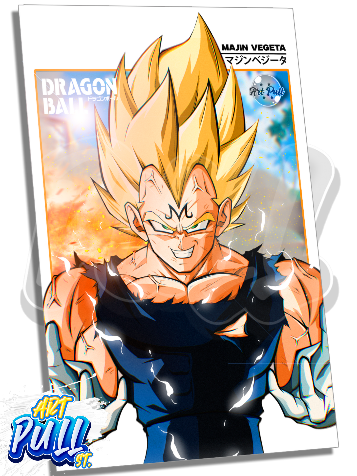 LÁMINA METÁLICA DRAGON BALL Z BROKEN MIND (01) MAJIN VEGETA
