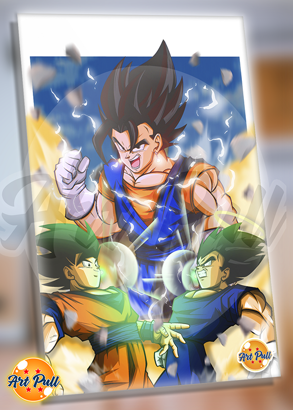 ACRÍLICO WE DID IT VEGETTO DRAGON BALL Z