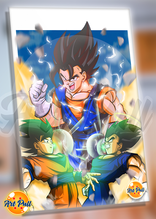 ACRÍLICO WE DID IT VEGETTO DRAGON BALL Z