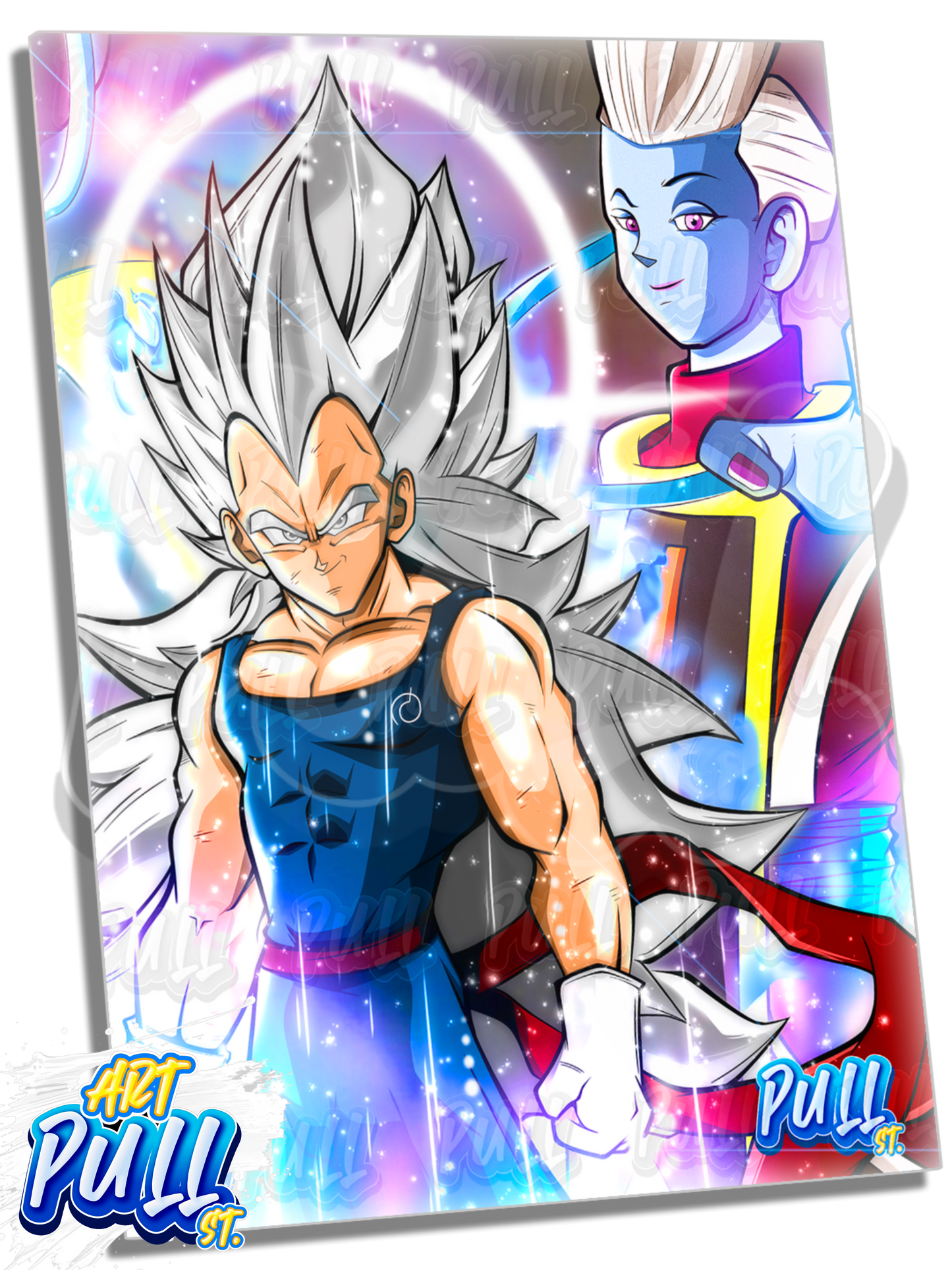 LÁMINA METÁLICA WHAT IF... VEGETA HYPER INSTINCT DRAGON BALL SUPER