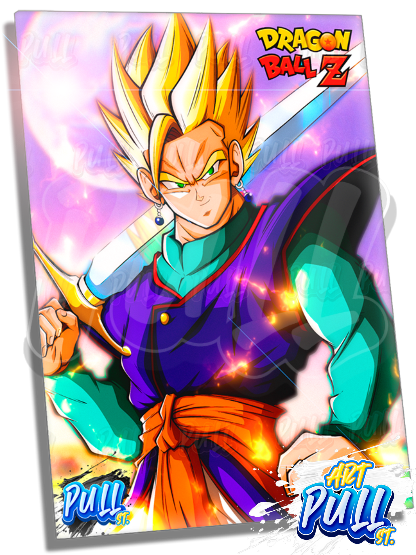 LÁMINA METÁLICA DRAGON BALL Z MYSTIC SWORD GOHAN
