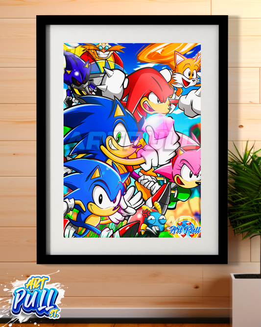 LÁMINA BLUE GENESIS (33) SONIC THE HEDGEHOG