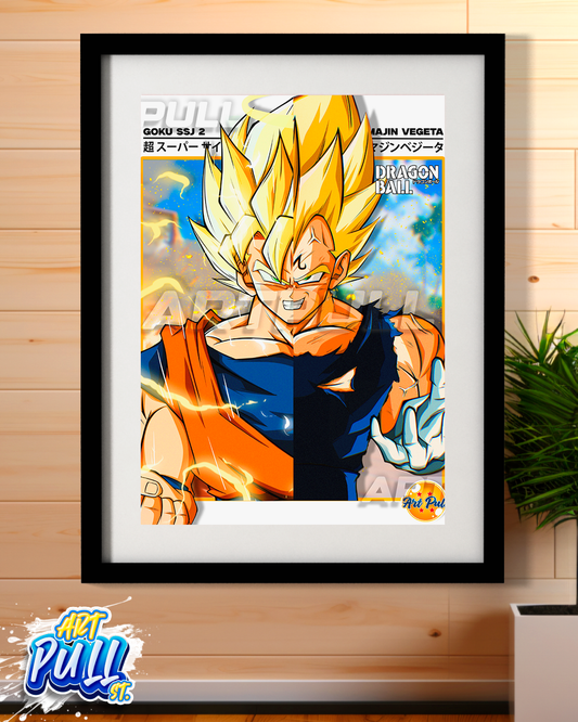 LÁMINA DRAGON BALL Z BROKEN MIND 1+2 GOKU VS. MAJIN VEGETA