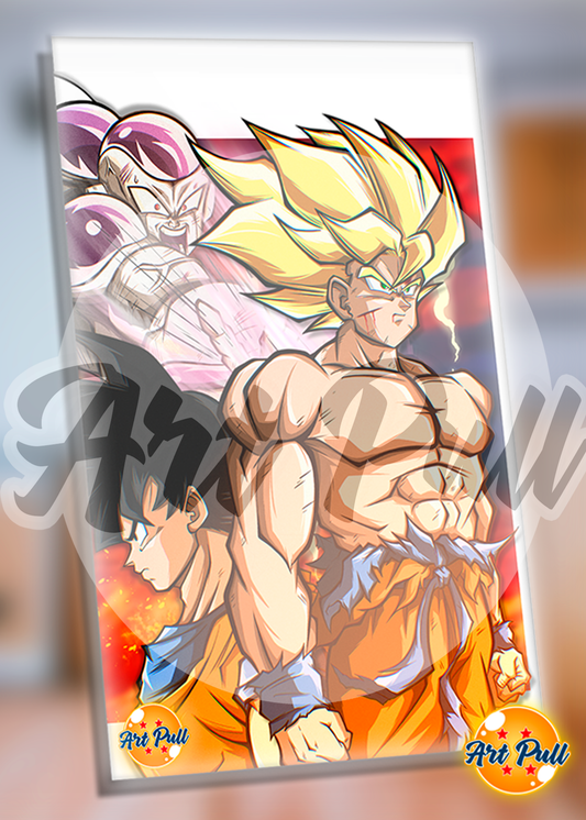 ACRÍLICO COLD DEVIL GOKU VS. FREEZER DRAGON BALL Z