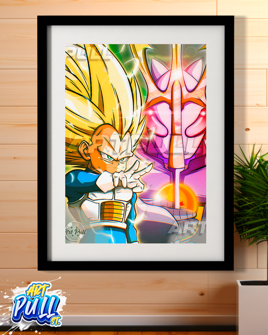 LÁMINA DRAGON BALL DAIMA DEMON 3RD VEGETA SSJ3