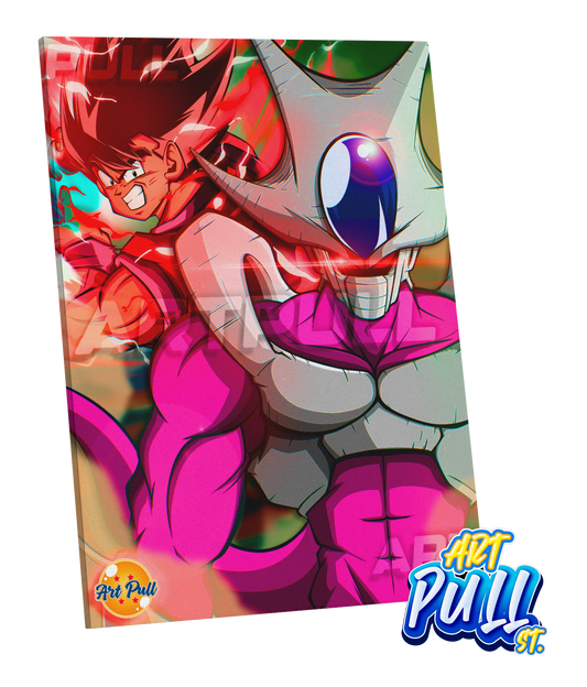 LIENZO DRAGON BALL Z ETERNAL VENDETTA GOKU VS. COOLER