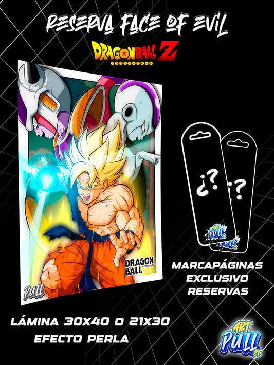 RESERVA LÁMINA FACE OF EVIL DRAGON BALL Z