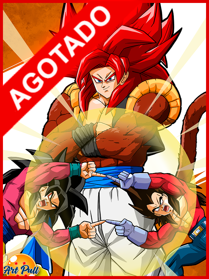 LÁMINA DRAGON BALL GT GOGETA SSJ4