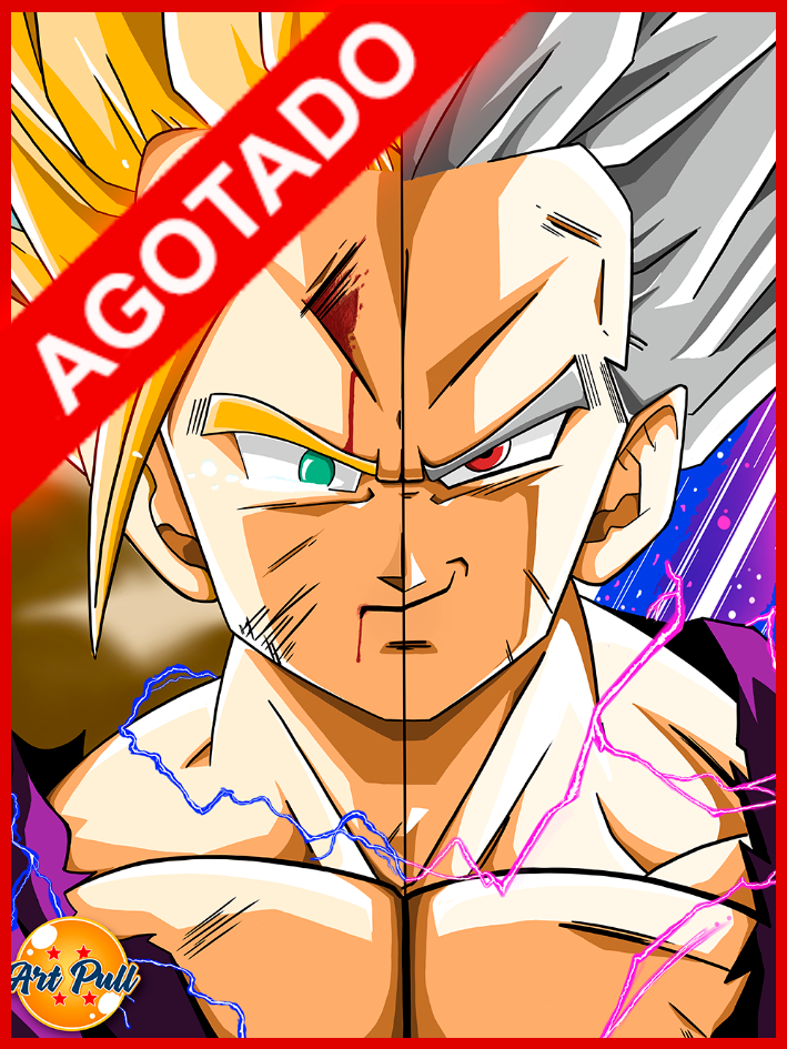 LÁMINA DRAGON BALL Z GOHAN FACE