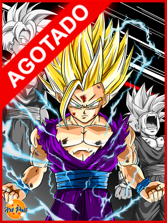 LÁMINA DRAGON BALL Z GOHAN SSJ2