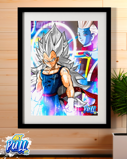 LÁMINA WHAT IF... VEGETA HYPER INSTINCT DRAGON BALL SUPER