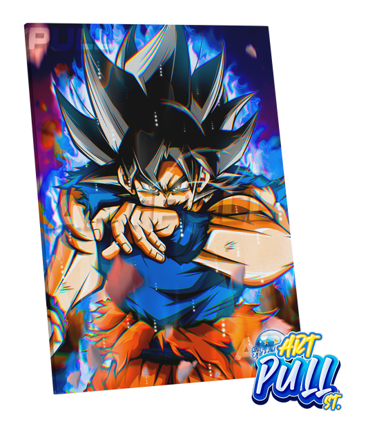 LIENZO DRAGON BALL SUPER IMPERFECT GOD GOKU UI SIGN