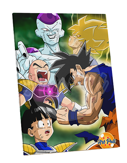 LIENZO DRAGON BALL Z NAMEK GOKU SUPER SAIYAN