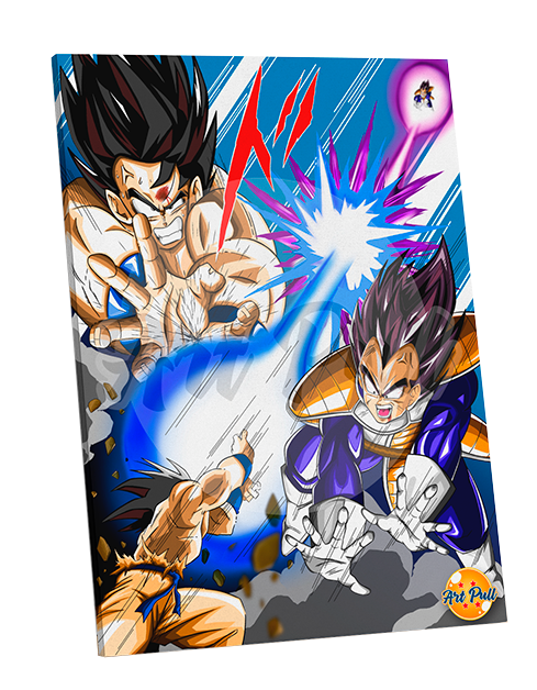 LIENZO DRAGON BALL Z KAMEHAMEHA VS. GALICK GUN