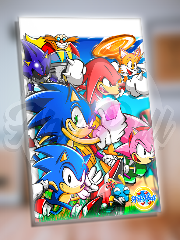 ACRÍLICO BLUE GENESIS (33) SONIC THE HEDGEHOG