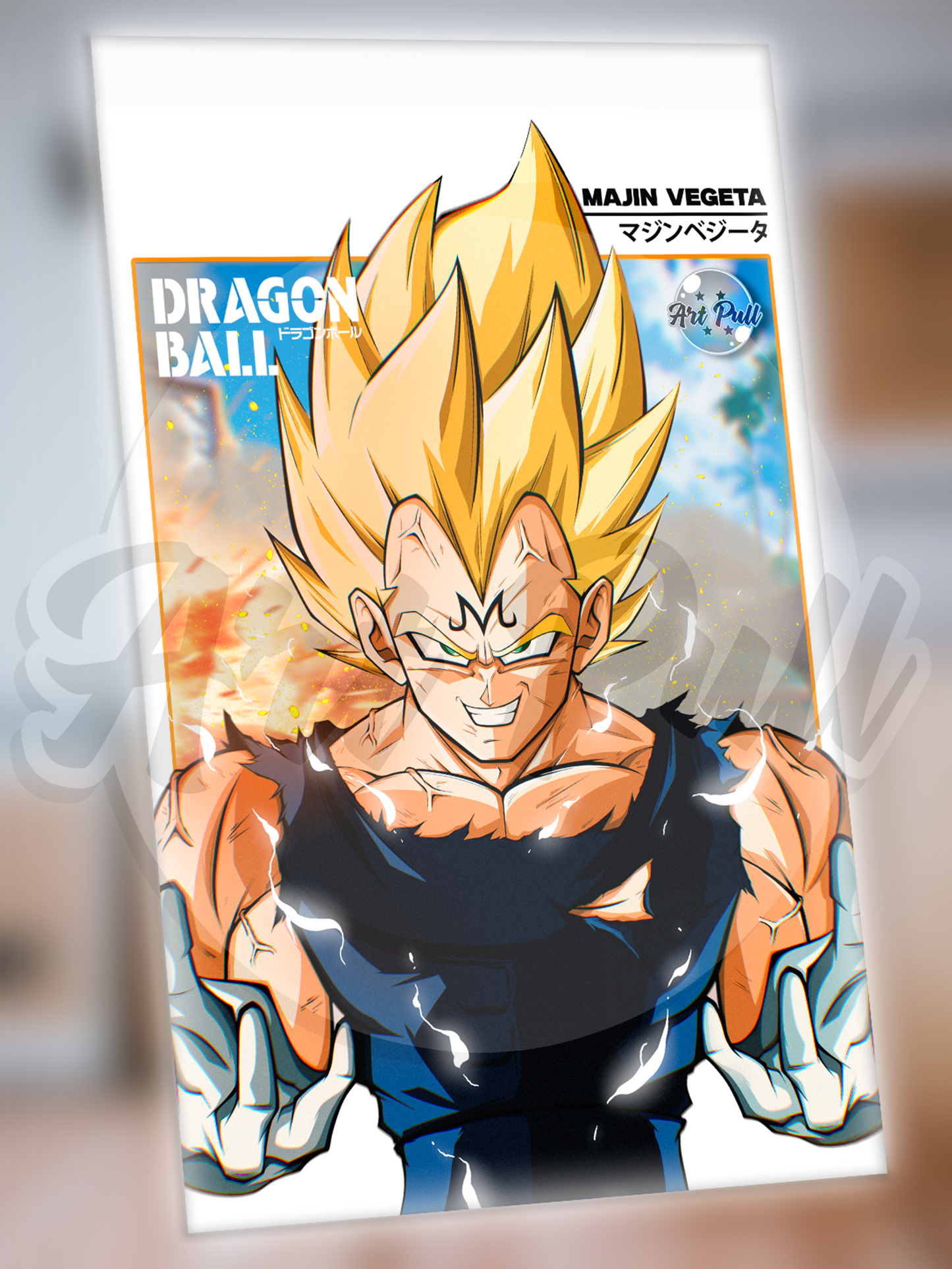 ACRÍLICO DBZ BROKEN MIND (01) MAJIN VEGETA