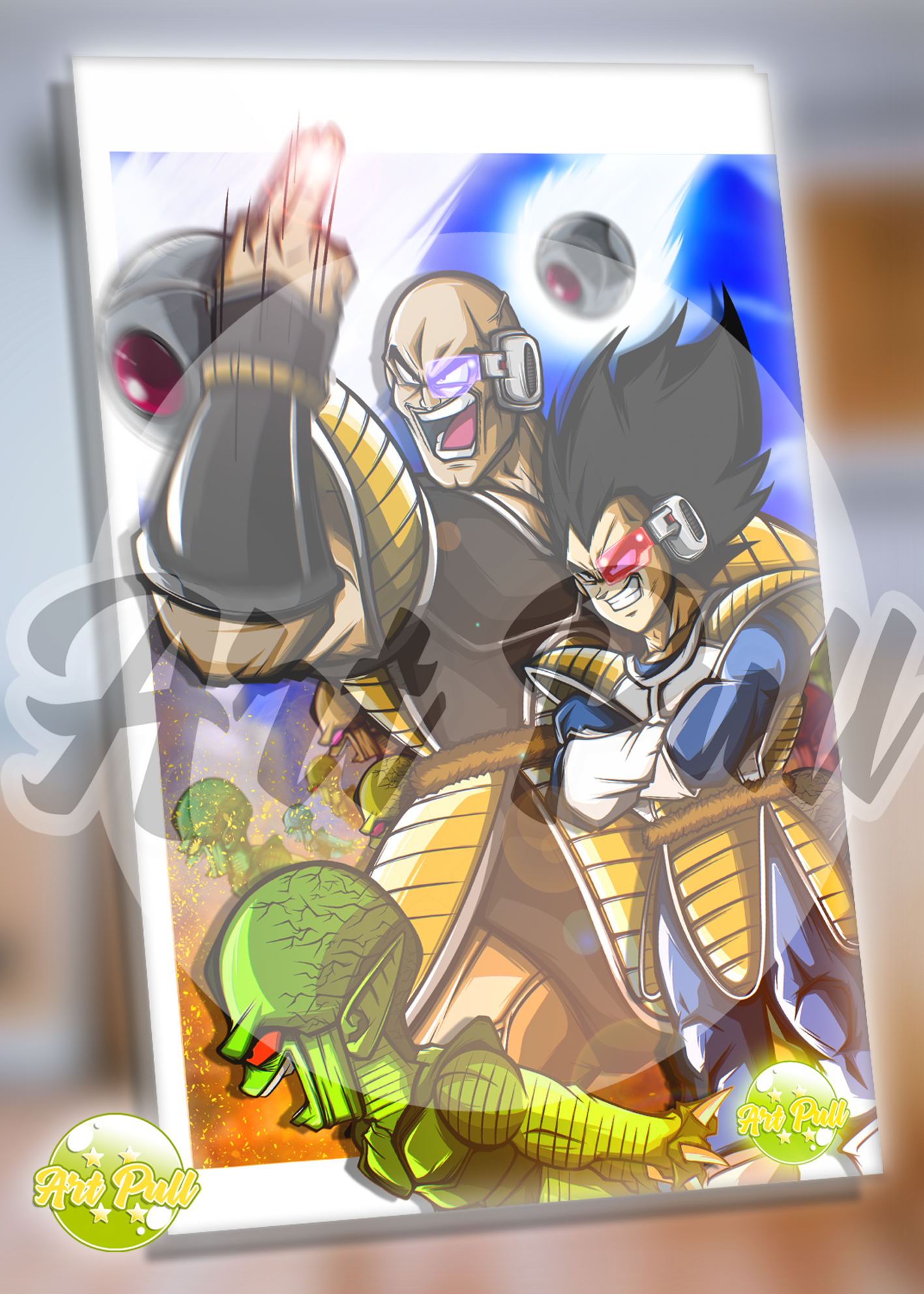 ACRÍLICO VEGETA & NAPPA ALIEN ARMY DRAGON BALL Z