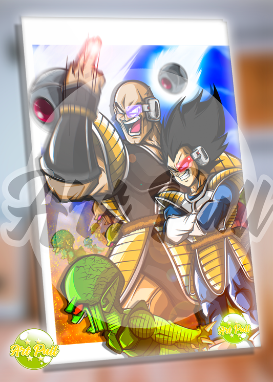 ACRÍLICO VEGETA & NAPPA ALIEN ARMY DRAGON BALL Z