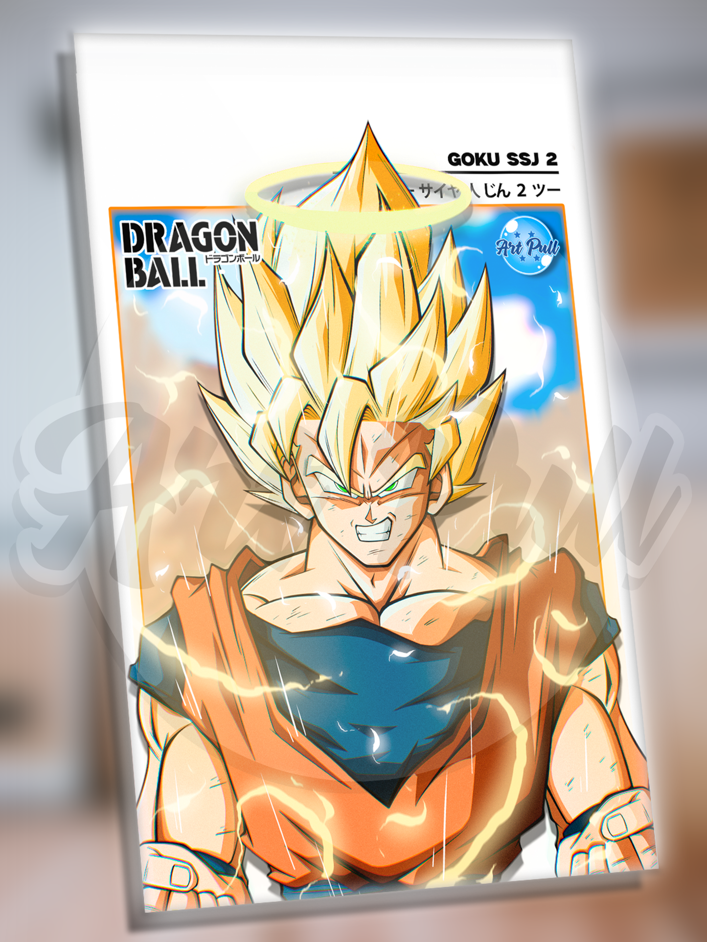 ACRÍLICO DBZ BROKEN MIND (02) GOKU SSJ2