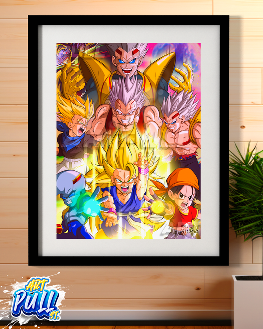 LÁMINA DRAGON BALL GT PARASITE BABY