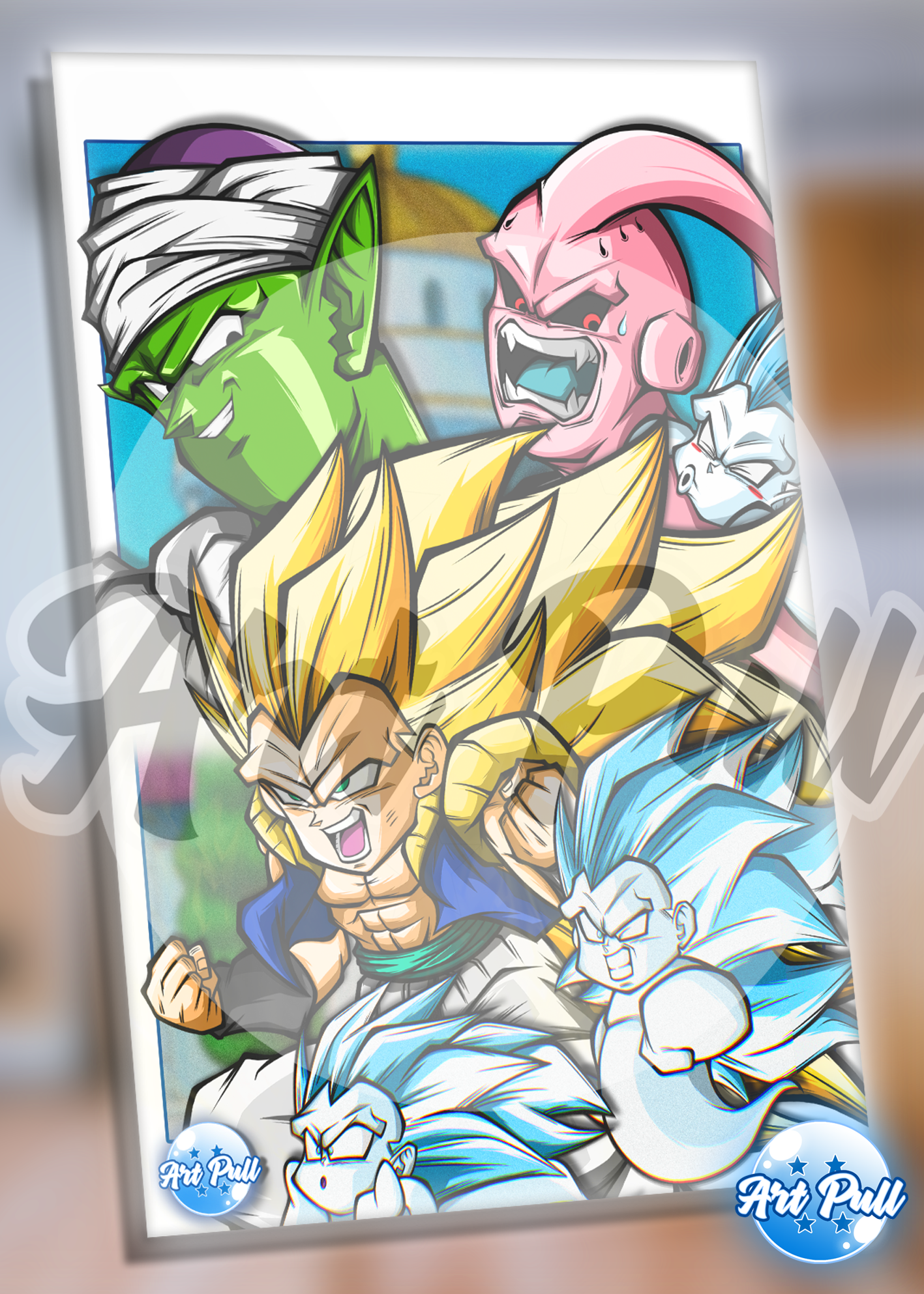 ACRÍLICO SMASH GHOST GOTENKS SSJ3 VS. SUPER BUU DRAGON BALL Z