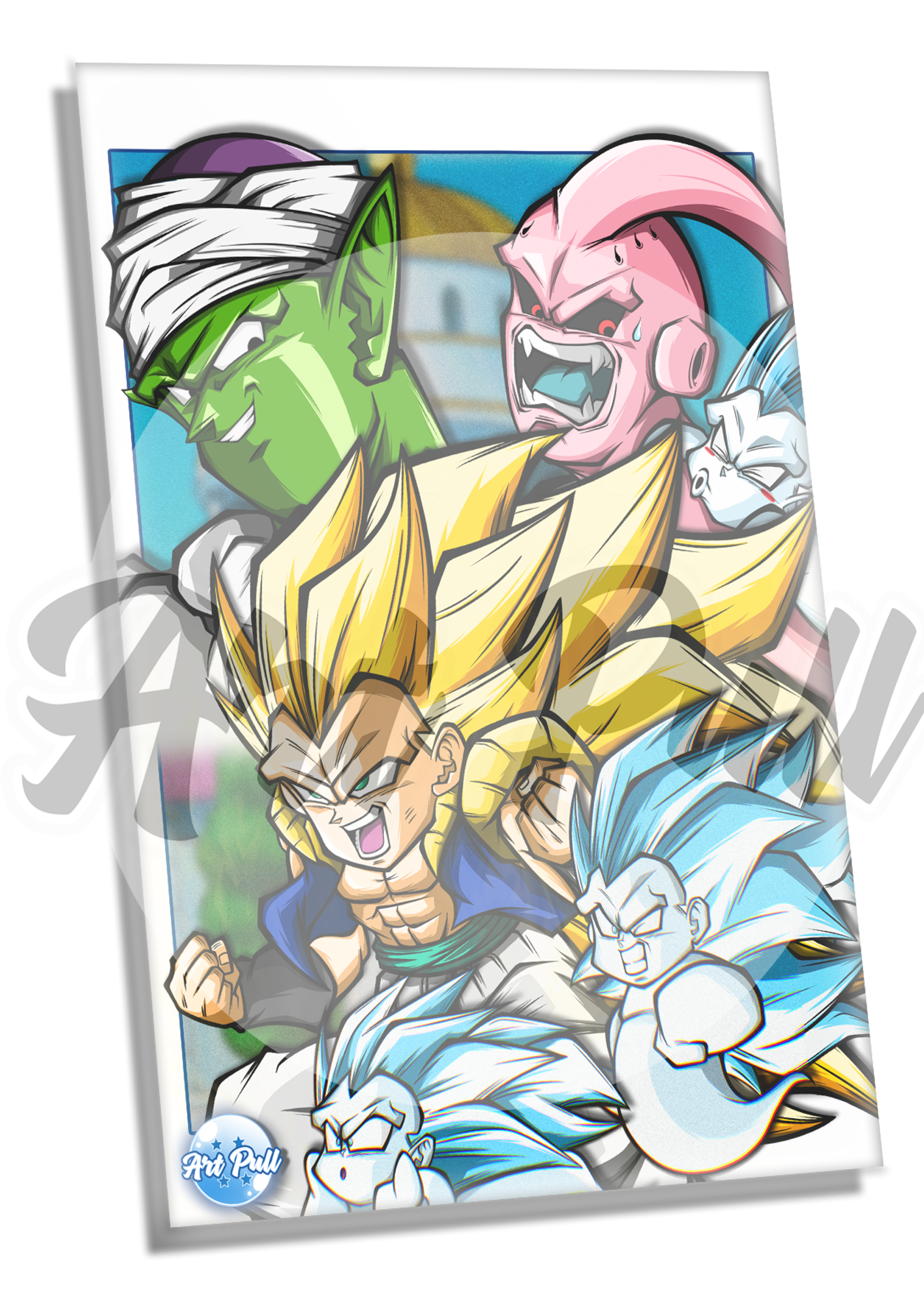 ACRÍLICO SMASH GHOST GOTENKS SSJ3 VS. SUPER BUU DRAGON BALL Z