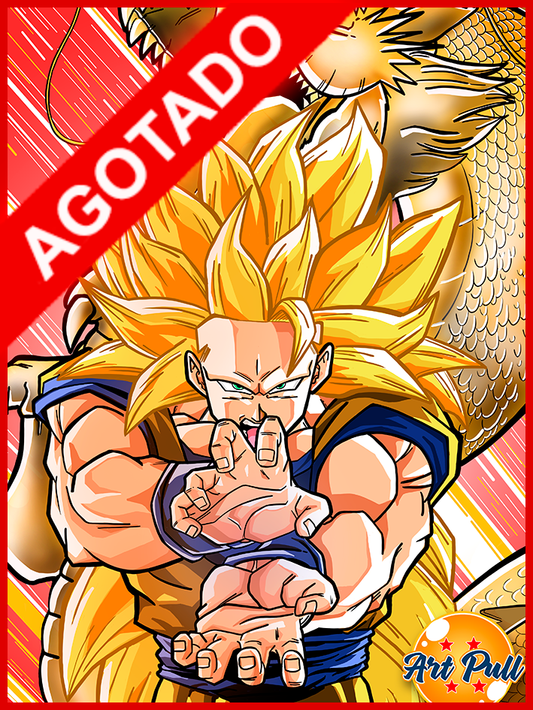 LÁMINA DRAGON BALL Z GOKU SSJ3