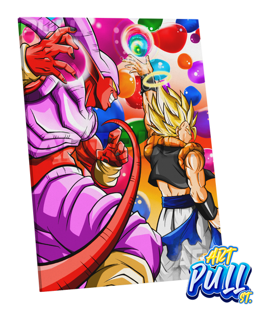 LIENZO DRAGON BALL Z STARDUST GOGETA VS. JANEMBA