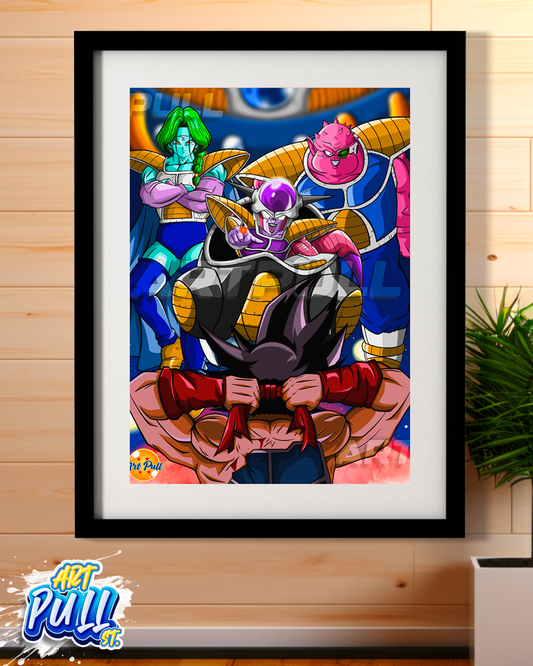 LÁMINA DRAGON BALL Z THE LAST FIGHT BARDOCK VS. FREEZER