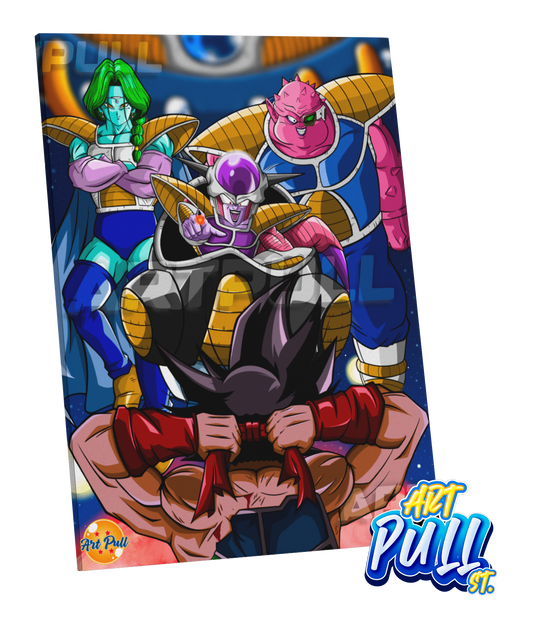 LIENZO DRAGON BALL THE LAST FIGHT BARDOCK VS. FREEZER