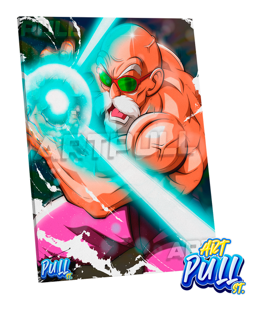 LIENZO DRAGON BALL TSUNAMI REVENGE MUTEN ROSHI