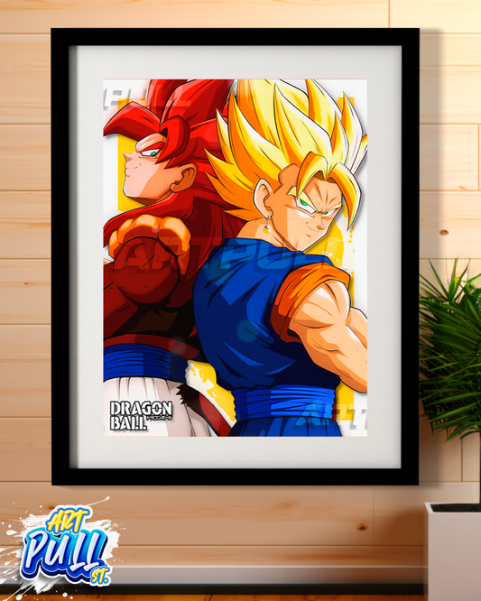 LÁMINA DRAGON BALL TWO OF US GOGETA & VEGETTO