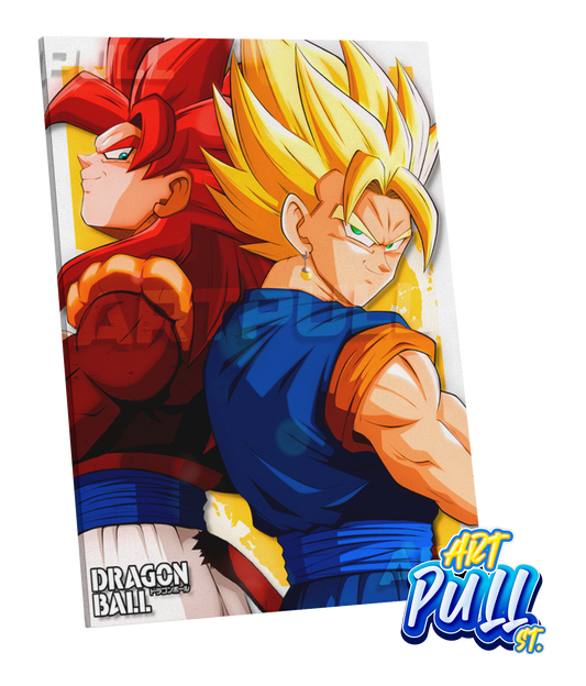 LIENZO DRAGON BALL TWO OF US GOGETA & VEGETTO