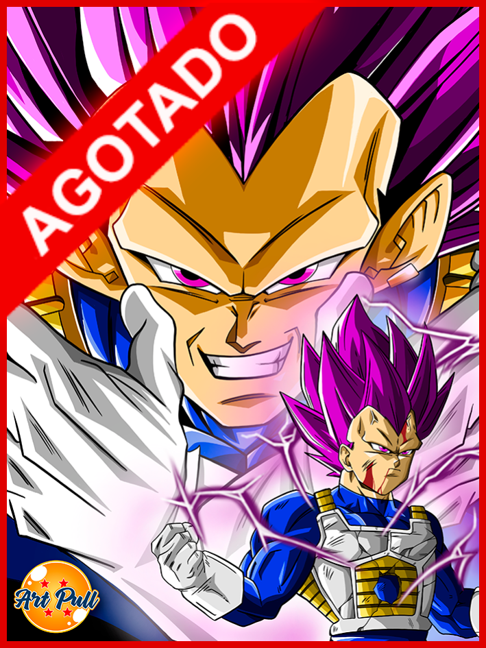 LÁMINA DRAGON BALL SUPER VEGETA ULTRA EGO