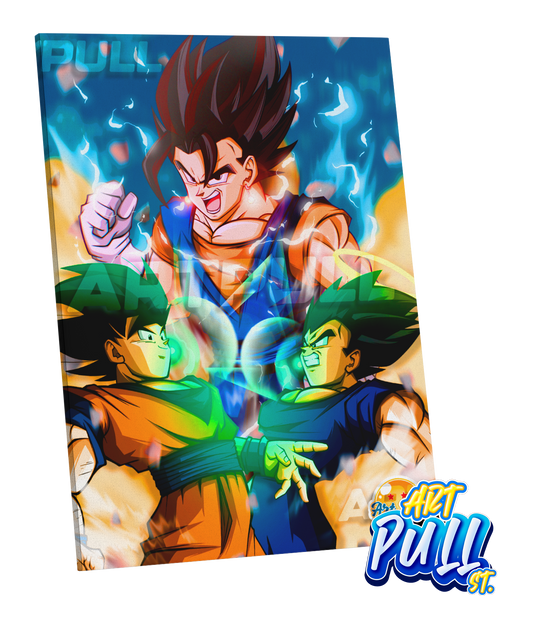 LIENZO DRAGON BALL Z WE DID IT VEGETTO