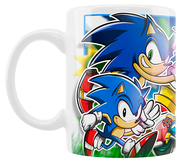 TAZA BLUE GENESIS (33) SONIC THE HEDGEHOG