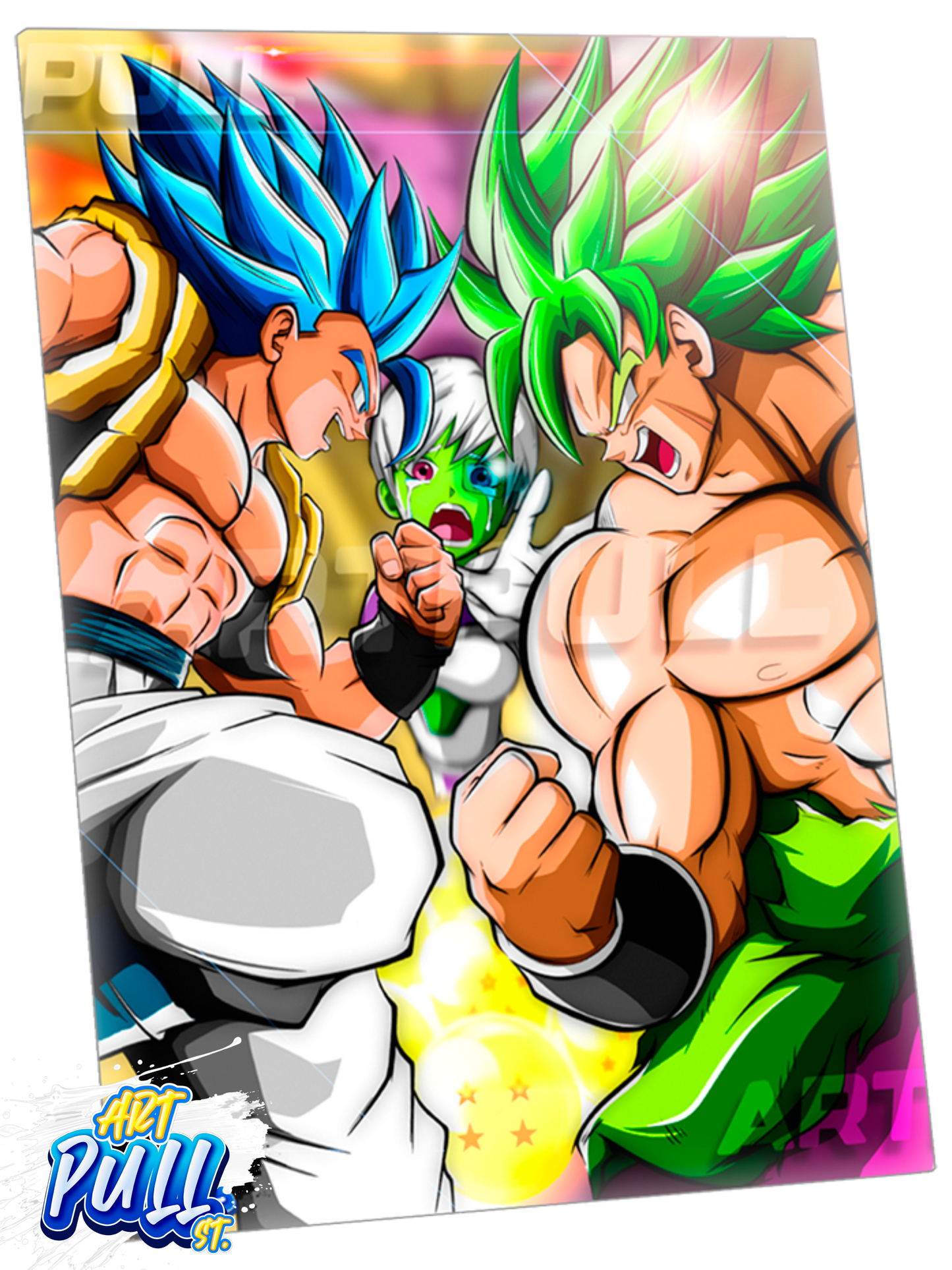 LÁMINA METÁLICA DRAGON BALL SUPER GREENBLUE (RE) STORM