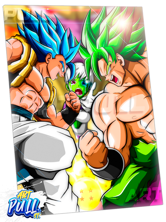 LÁMINA METÁLICA DRAGON BALL SUPER GREENBLUE (RE) STORM