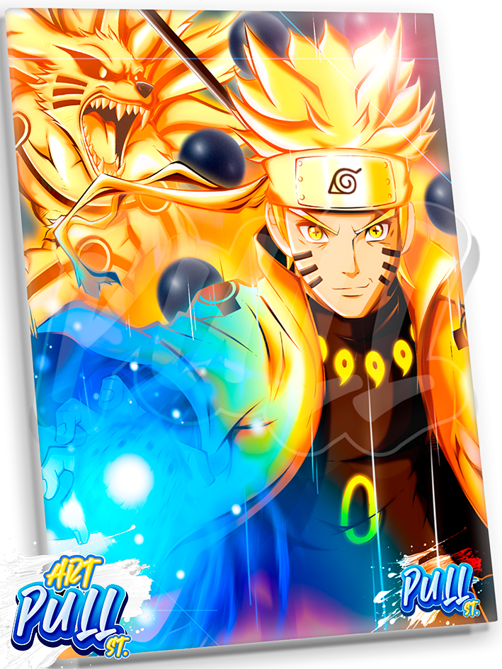 LÁMINA METÁLICA SIXTH RASENGAN BEAST (NARUTO SHIPPUDDEN)