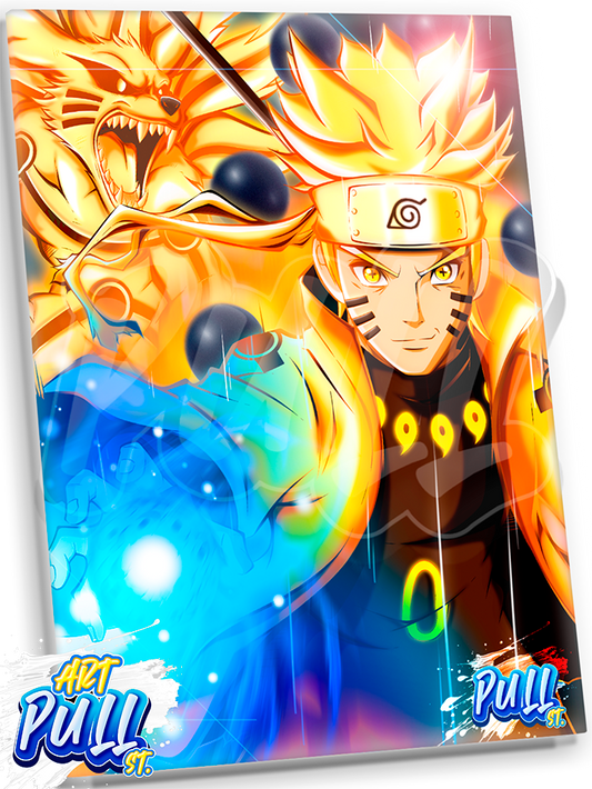 LÁMINA METÁLICA SIXTH RASENGAN BEAST (NARUTO SHIPPUDDEN)