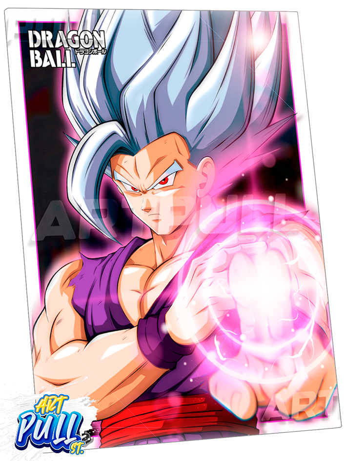 LÁMINA METÁLICA DRAGON BALL SUPER CALM BEAST GOHAN