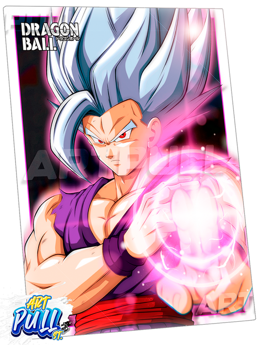 LÁMINA METÁLICA DRAGON BALL SUPER CALM BEAST GOHAN