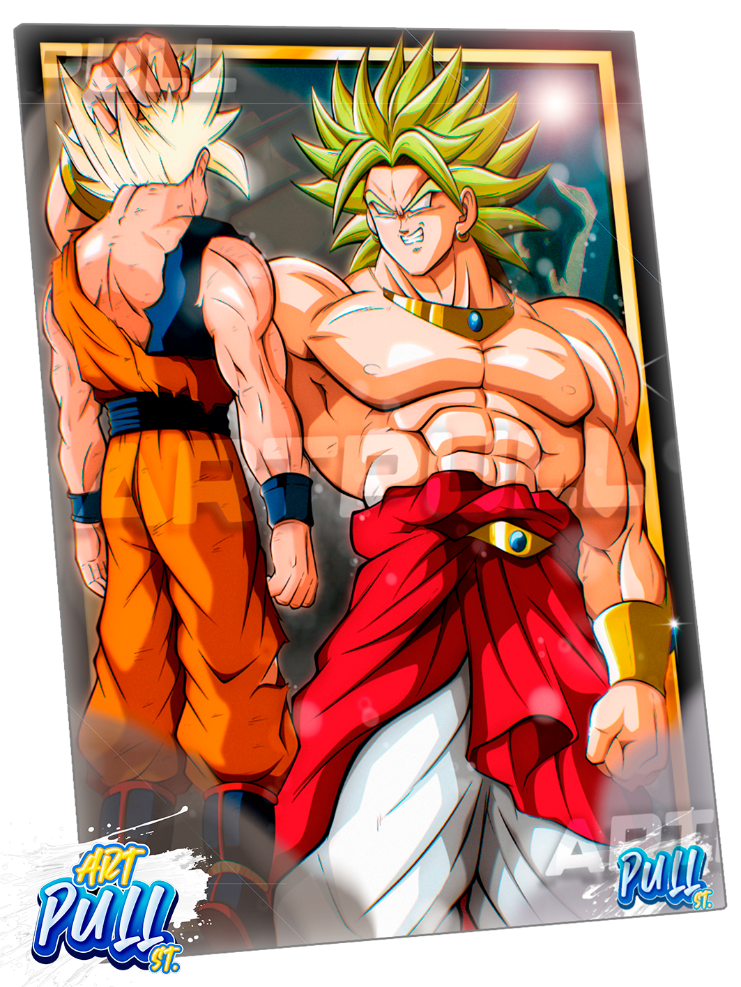LÁMINA METÁLICA DRAGON BALL Z DEEP IMPACT