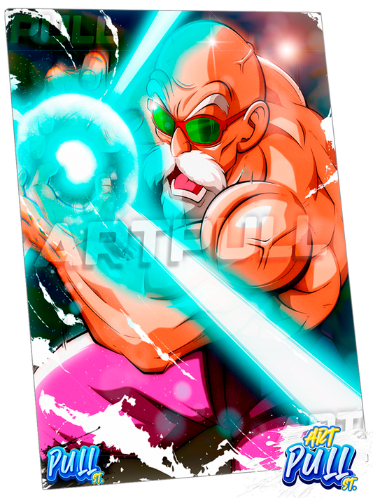 LÁMINA METÁLICA DRAGON BALL TSUNAMI REVENGE MUTEN ROSHI