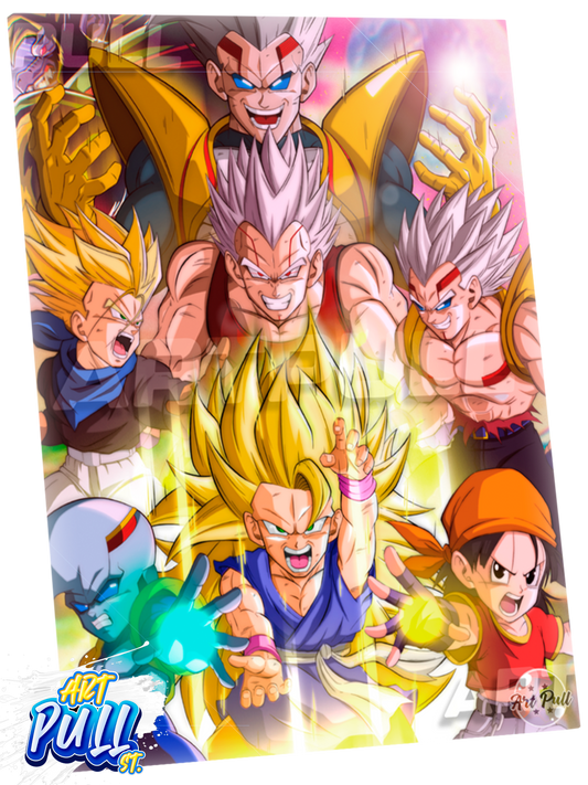 LÁMINA METÁLICA DRAGON BALL GT PARASITE BABY