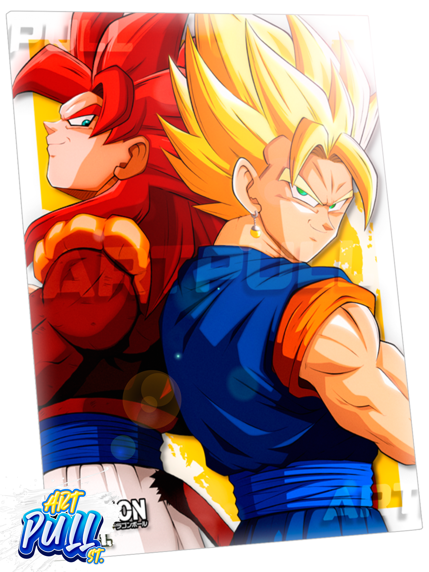 LÁMINA METÁLICA DRAGON BALL TWO OF US GOGETA & VEGETTO