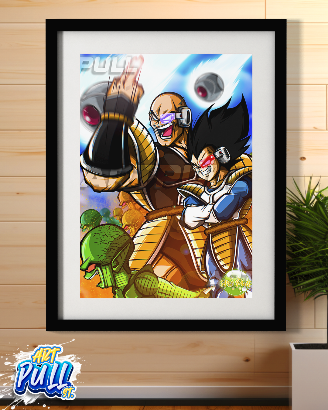 LÁMINA ALIEN ARMY VEGETA & NAPPA DRAGON BALL Z
