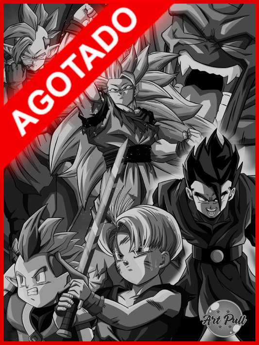 LÁMINA DRAGON BALL Z EL ATAQUE DEL DRAGÓN