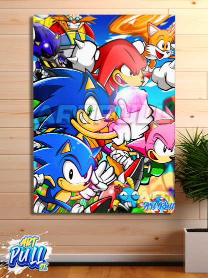 LIENZO BLUE GENESIS (33) SONIC THE HEDGEHOG