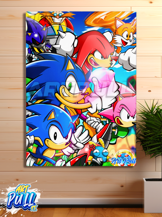 LIENZO BLUE GENESIS (33) SONIC THE HEDGEHOG